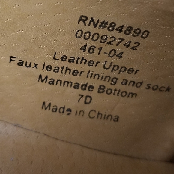 Men's Haband Loafers Executive Division Brown Leather Slip On Shoes Size 7 D - Picture 9 of 10